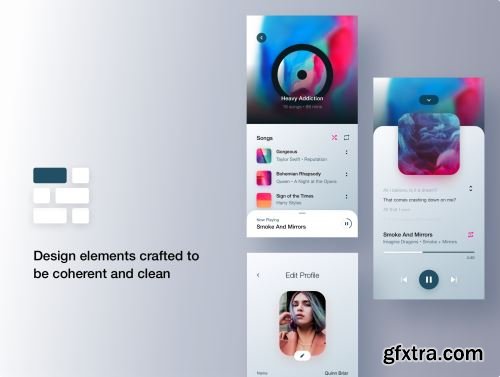 Stream - Social Music UI Kit Ui8.net