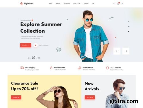 StyleNet - Fashion e-Commerce Template Ui8.net