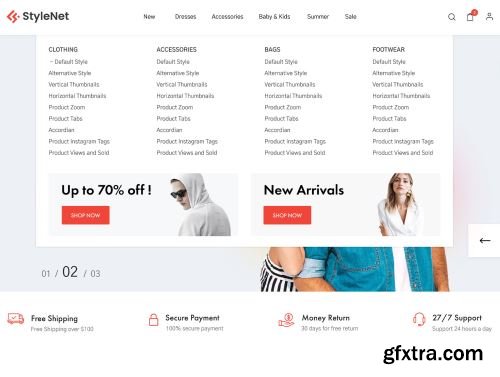 StyleNet - Fashion e-Commerce Template Ui8.net