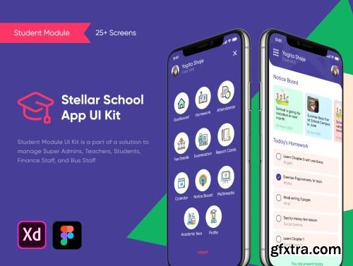 Stellar School App - Student UI Kit Ui8.net