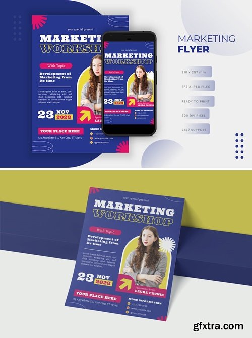 Flat Marketing Workshop - Flyer 2A6MHN2