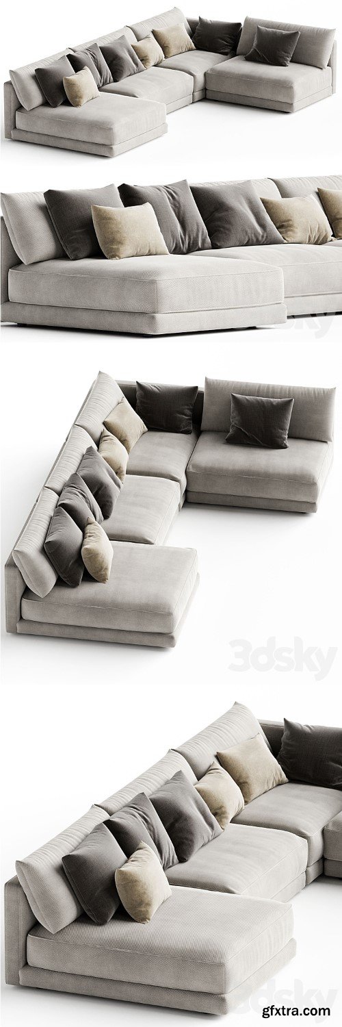 Blanche Katarina Corner Couch Sofa N1