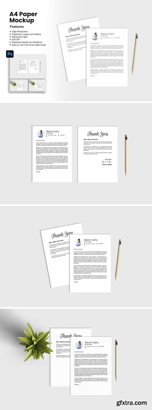 A4 Paper Mockup 4DXXTW7