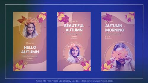 Videohive - Hello Autumn, Instagram Stories MOGRT - 47625702 - 47625702