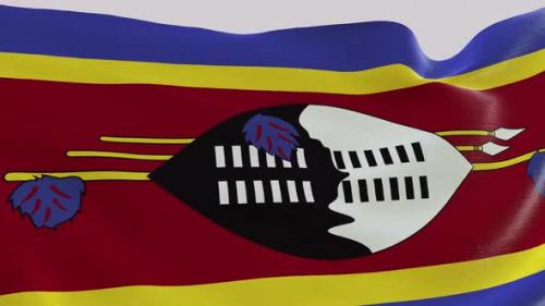 Videohive - Swaziland Fabric Flag - 47635473 - 47635473