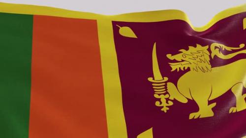 Videohive - Sri Lanka Fabric Flag - 47635489 - 47635489
