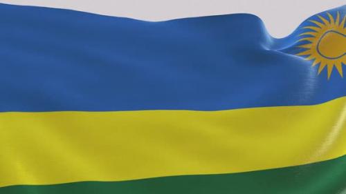 Videohive - Rwanda Fabric Flag - 47635535 - 47635535