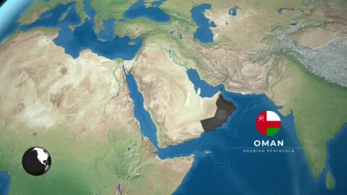 Videohive - Oman Earth Map - 47635547 - 47635547