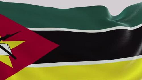 Videohive - Mozambique Fabric Flag - 47635562 - 47635562