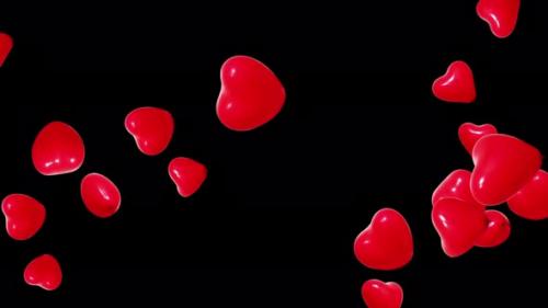 Videohive - 3d flying heart - 47635686 - 47635686