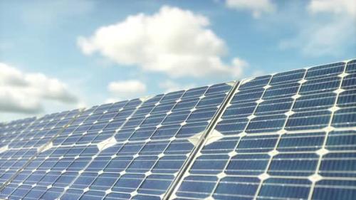 Videohive - Aerial view of solar panels boards under sun power station,solar energy,renewable green alternative - 47634924 - 47634924