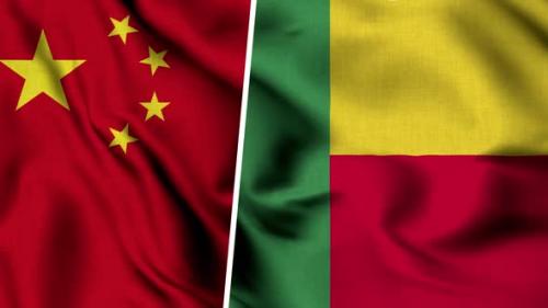 Videohive - China Flag And Flag Of Benin - 47635108 - 47635108