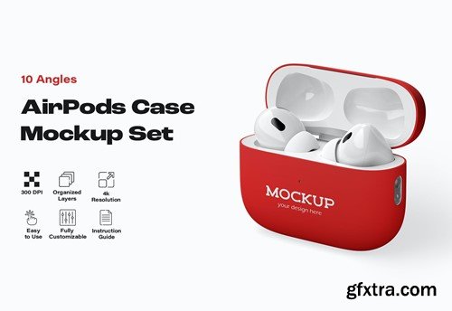 AirPods Pro Case Mockup Set 42FHES8