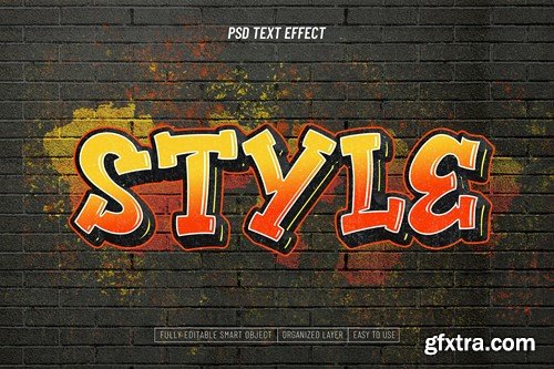 Style Text Effect with Graffiti Street Spray NXXAZC8