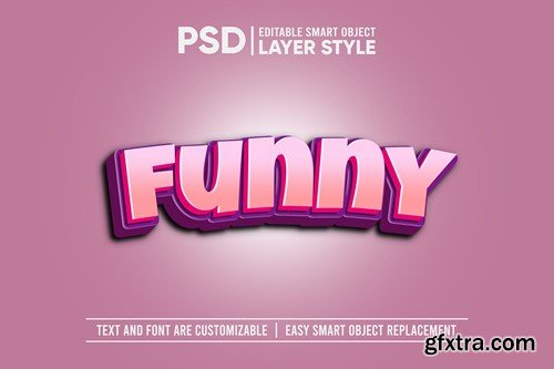 Funny 3D Text Effect J3TXNRL