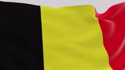 Videohive - Belgium Fabric Flag - 47635163 - 47635163