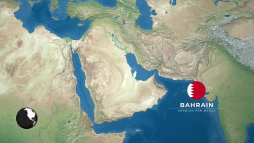 Videohive - Bahrain Earth Map - 47635169 - 47635169