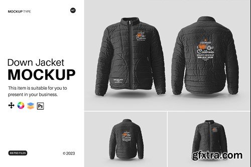 Mens Jacket Hoodie Mockup 4EM7LRK