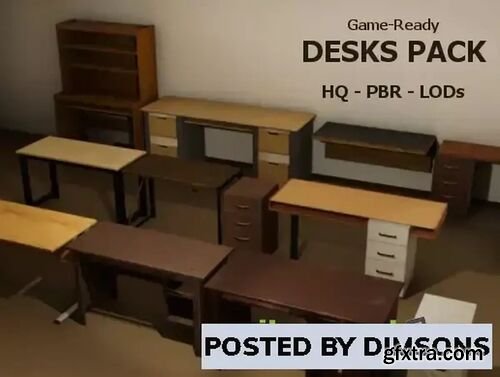 PBR Game-Ready Desks Pack v1.2a