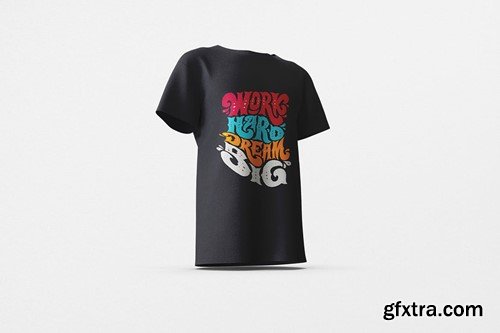 Male T-Shirt Mockup LLER89B