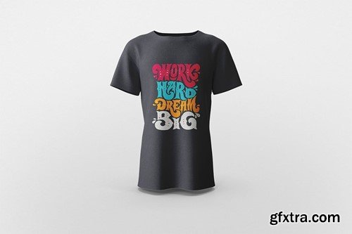 Male T-Shirt Mockup LLER89B