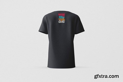 Male T-Shirt Mockup LLER89B