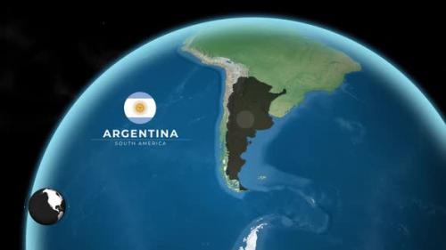 Videohive - Argentina Earth Map - 47635177 - 47635177