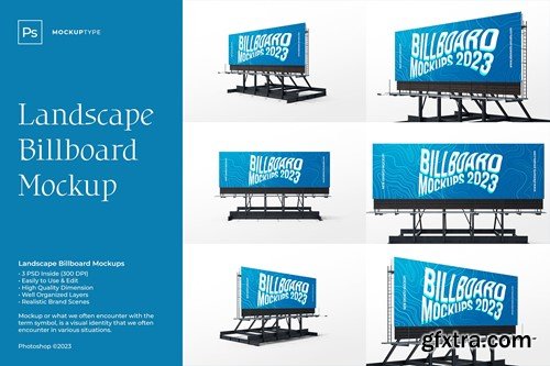 Landscape Billboard Mockup RYH9B8S