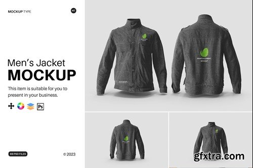 Mens Jacket Mockup M8CTL6M