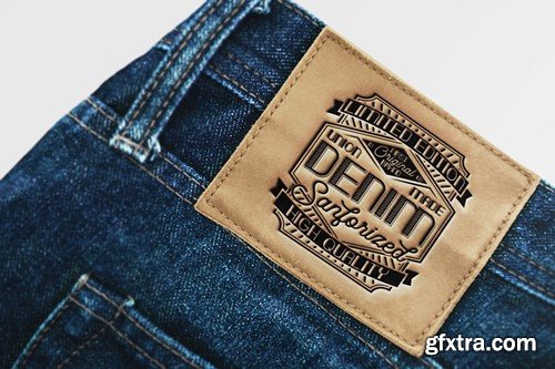 Jeans Label Mockup A3FMNR2