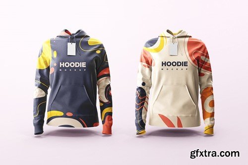 Fitted Hoodie Mockup BBZXLRJ