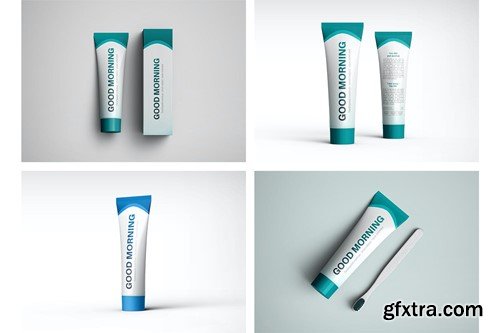 Toothpaste Tube Mockup ERT5EFB