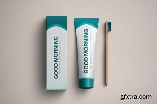 Toothpaste Tube Mockup ERT5EFB