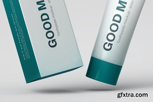 Toothpaste Tube Mockup ERT5EFB