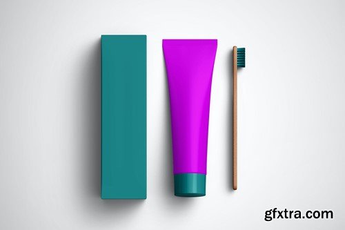 Toothpaste Tube Mockup ERT5EFB