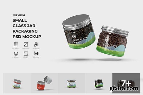 Glass Jar Label Mockups RQKF4SY