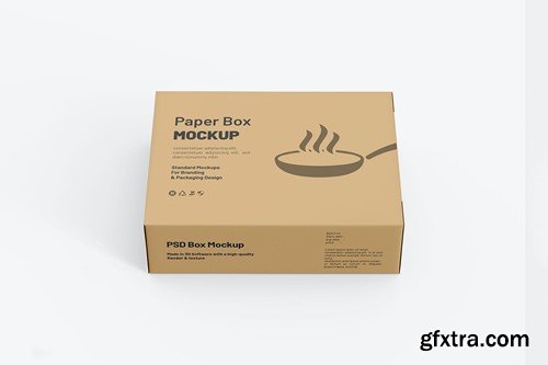 Fry Pan Box Packaging Mockup 9TKBSCM