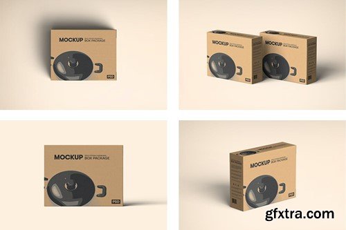 Fry Pan Box Packaging Mockup 9TKBSCM