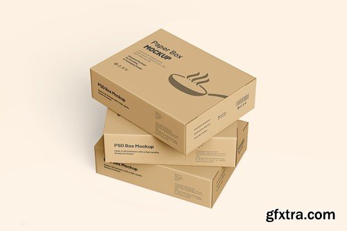 Fry Pan Box Packaging Mockup 9TKBSCM