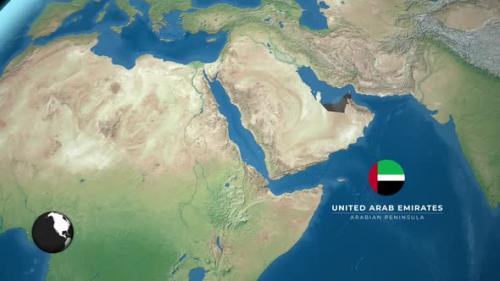 Videohive - Uae Earth Map - 47635272 - 47635272