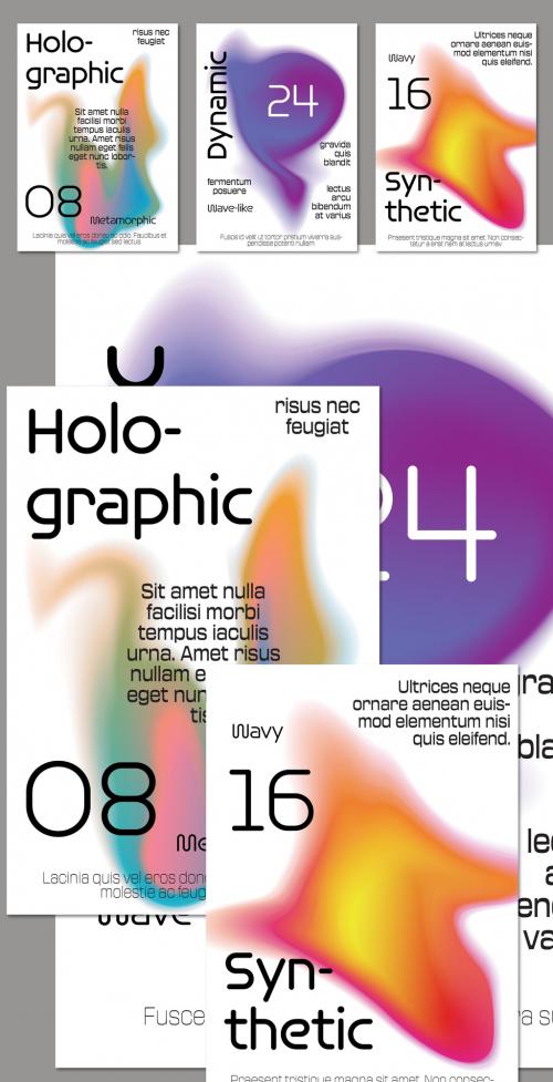 Flyer A4 Plasma Futuristic Glow Fluid Soft Gradient Shape 637126868