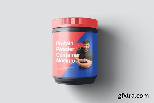 Protein Powder Container Mockups 3F8UQX6