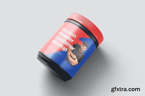 Protein Powder Container Mockups 3F8UQX6