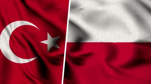 Videohive - Turkey Flag And Flag Of Poland - 47635358 - 47635358