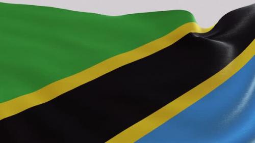 Videohive - Tanzania Fabric Flag - 47635366 - 47635366