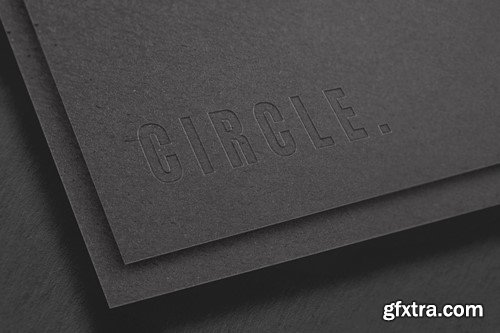 Black Paper Logo Mockup 8ZA9EQA