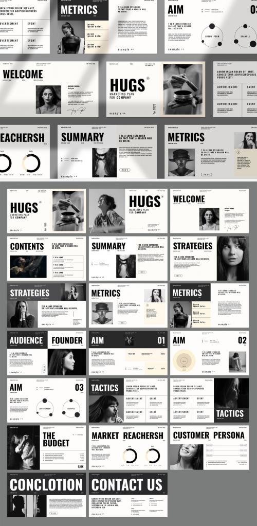 Hugs Marketing Plan Presentation Template 636671001