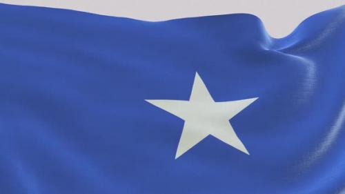 Videohive - Somalia Fabric Flag - 47635492 - 47635492