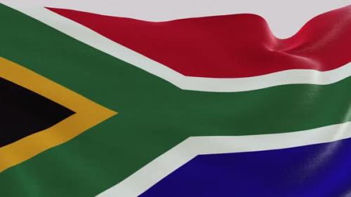 Videohive - South Africa Fabric Flag - 47635494 - 47635494