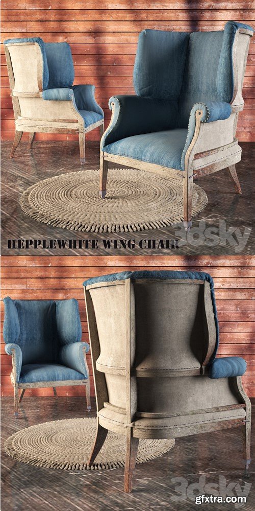 HEPPLEWHITE WING CHAIR